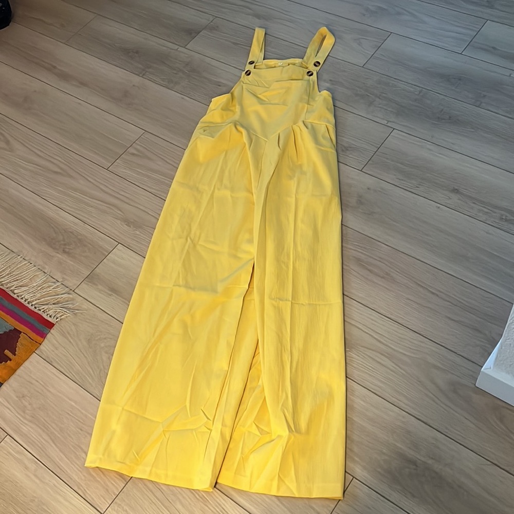 ✨NWT✨ AMAZON Yellow Jumpsuit - Sz XL - Picture 4 of 5
